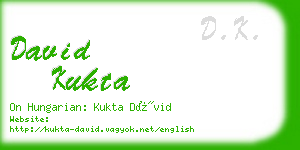 david kukta business card